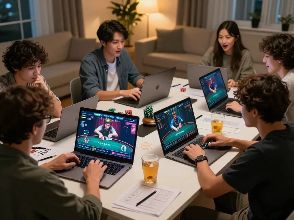 Pemain Planet77 menyusun strategi dalam permainan poker online dengan reaksi dinamis dan permainan yang bertanggung jawab.