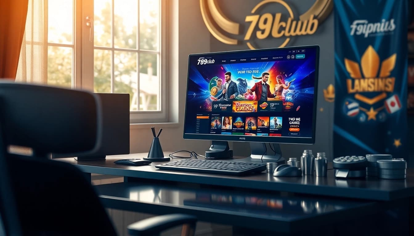 Engaging 789club online gaming platform setup showcasing vibrant atmosphere and exciting game graphics.
