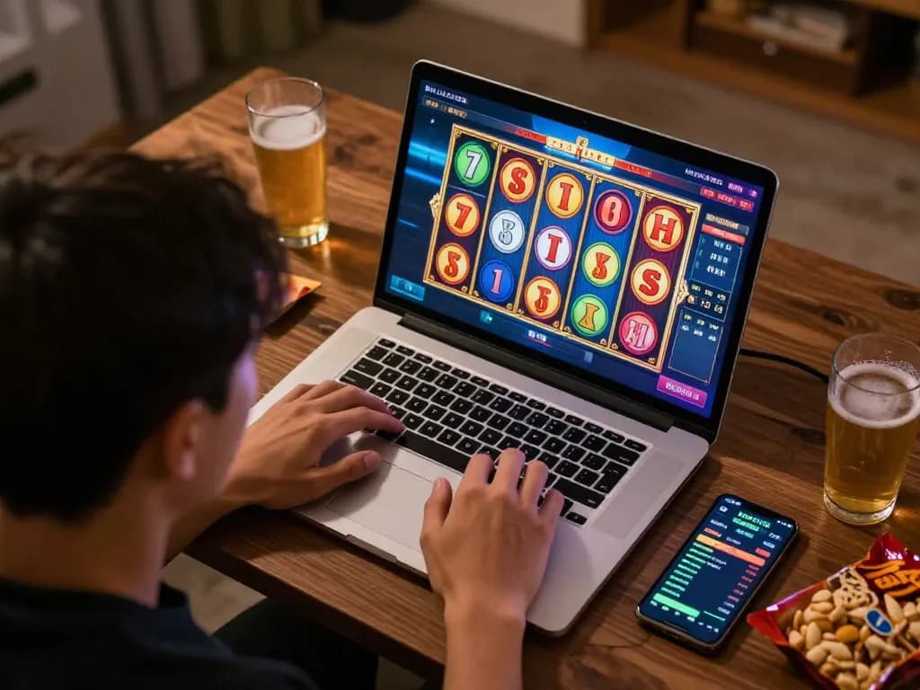 Permainan yang menarik di platform online WULING388 yang menampilkan gulungan slot yang sejajar untuk menang.