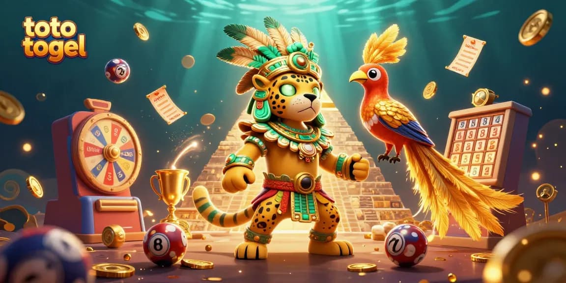 Experience the excitement of toto togel with dynamic lottery elements and lively characters.