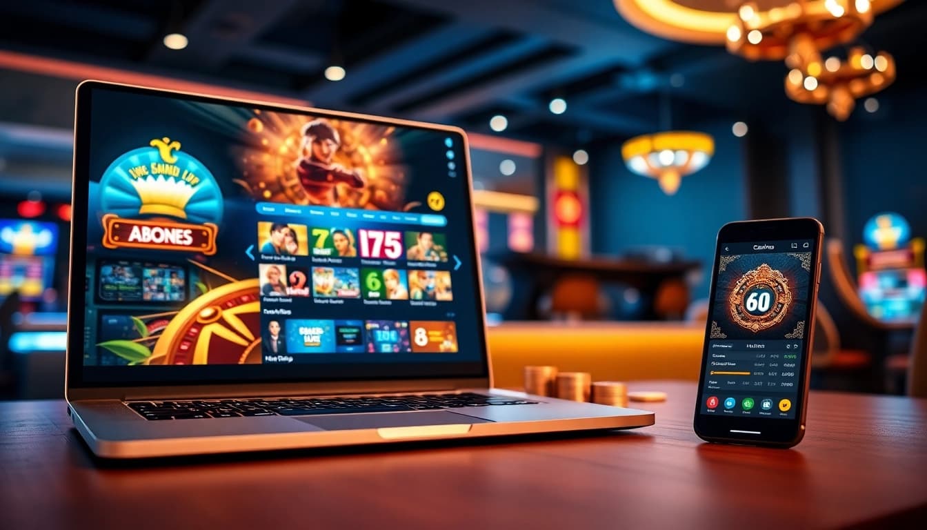 Experience the thrill of 69 VN with a modern online casino interface showcasing slot machines and live betting.