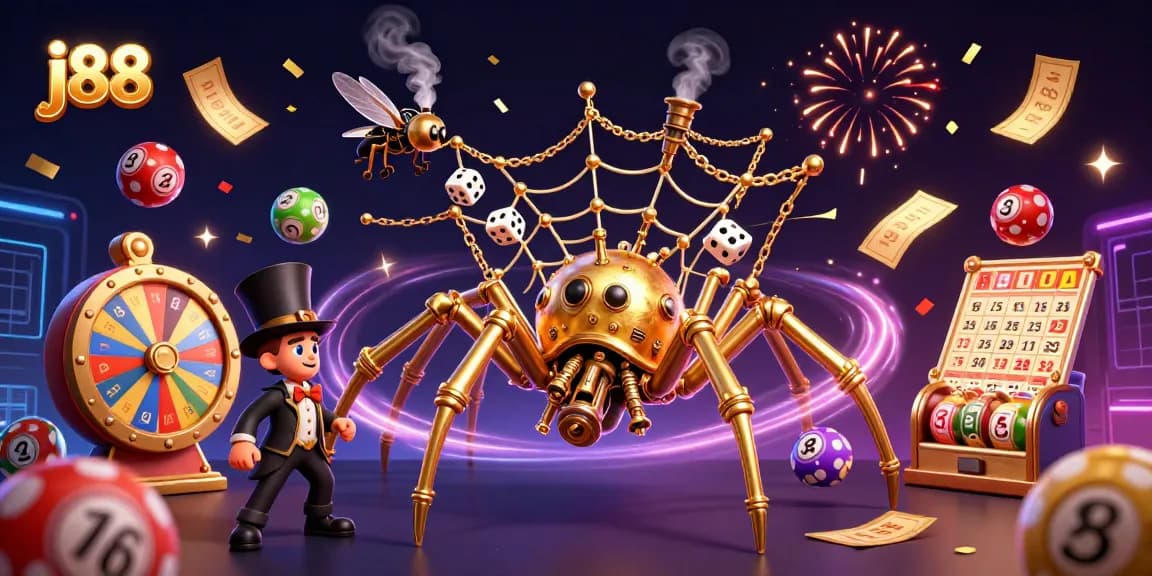 Experience the excitement of j88 casino games with dynamic lottery elements and engaging characters.