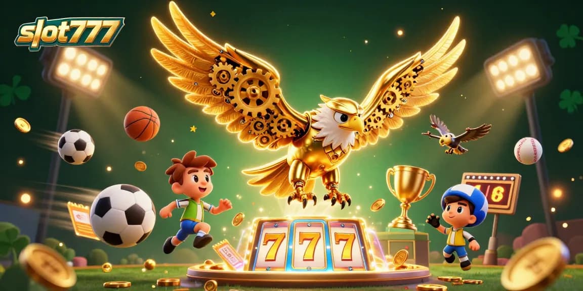Experience thrilling wins with slot777 featuring vibrant slot reels and animated characters.