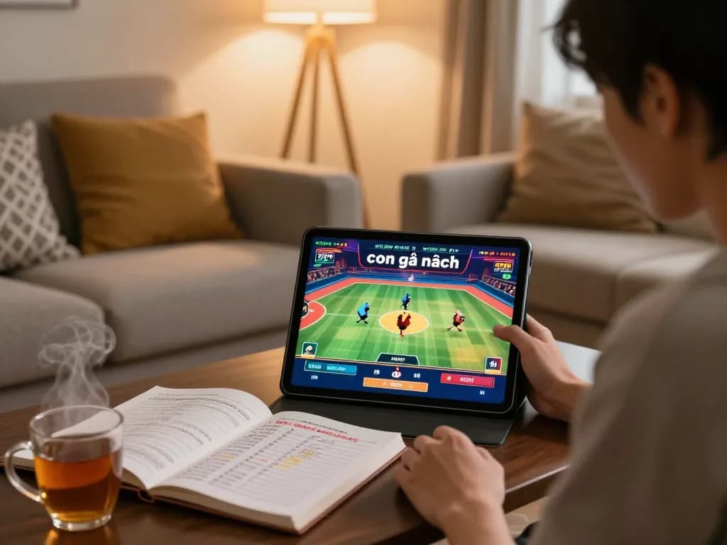 Watching a thrilling online match featuring con gà đen during an intimate home gaming session.