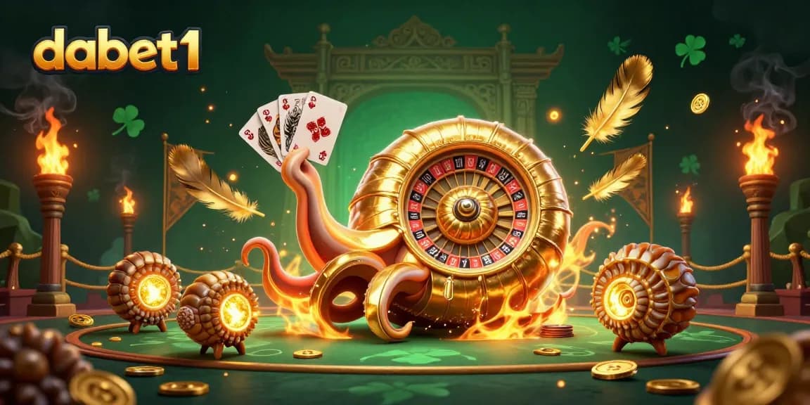 Capture thrilling dabet1 gameplay with an ancient nautilus roulette wheel and glowing companions.