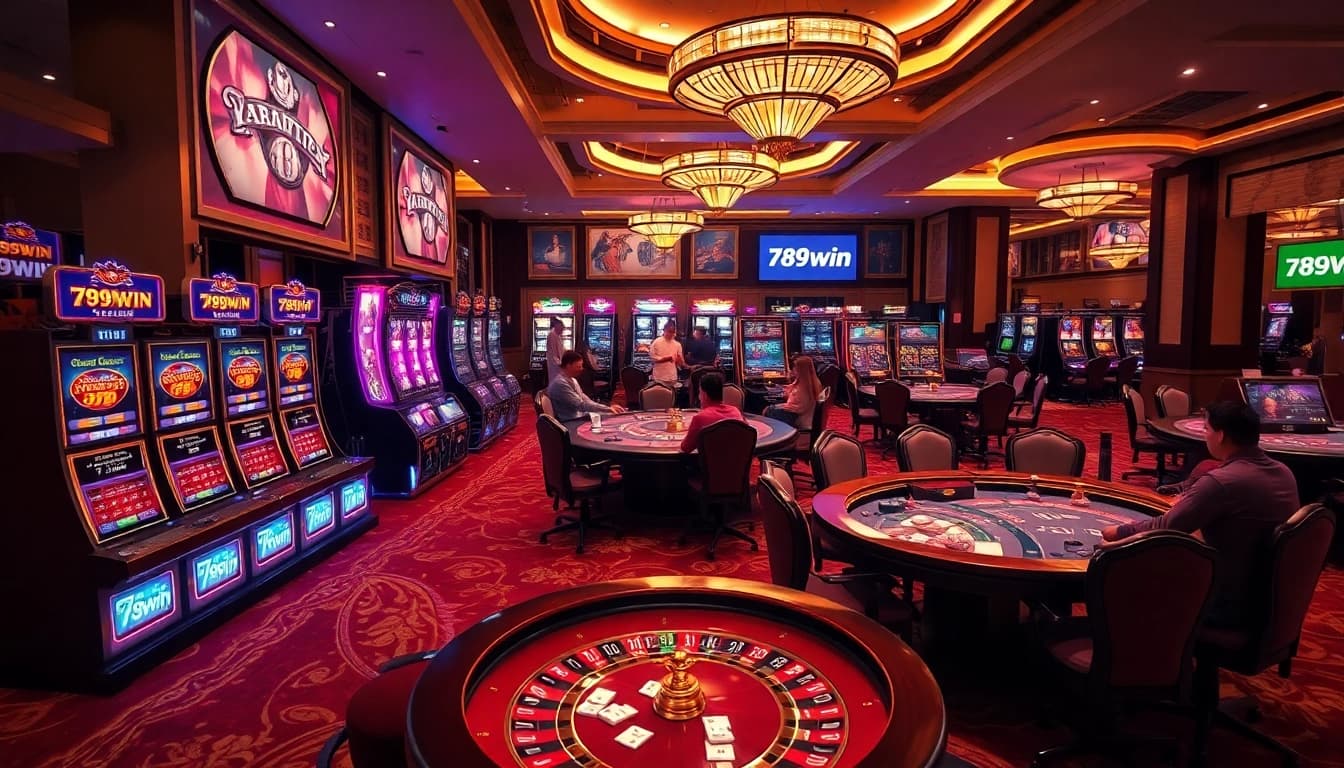 Experience thrilling gameplay at 789win's professional casino with luxurious tables and vibrant action.