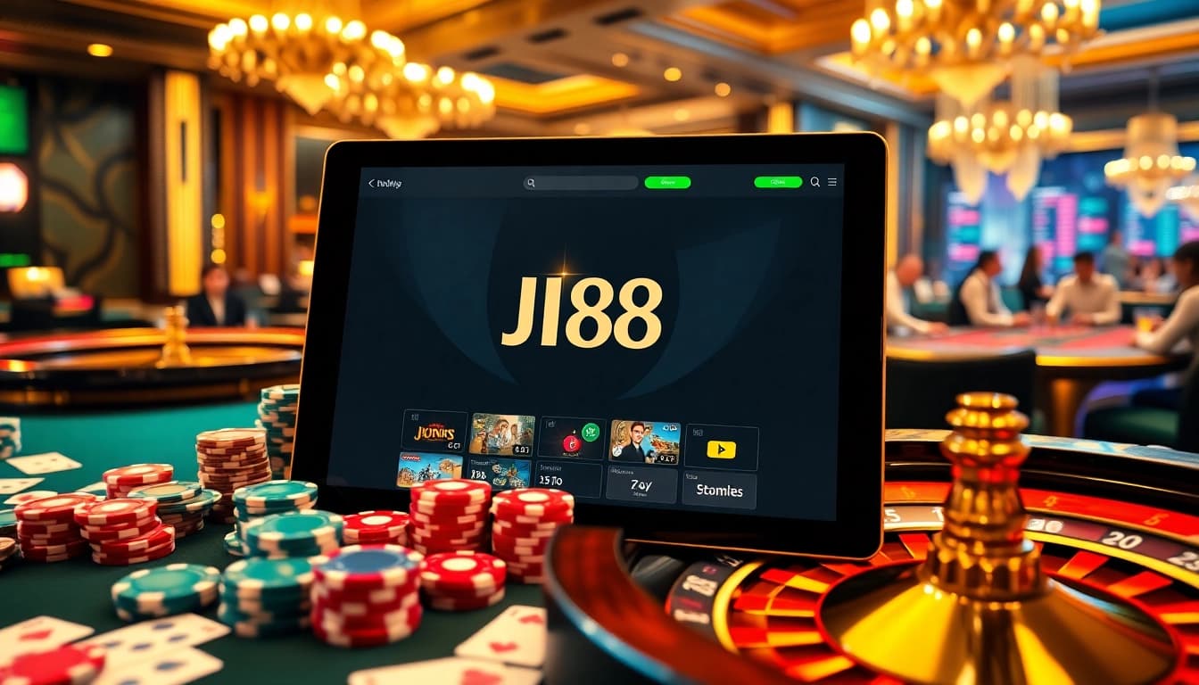 Engaging J88 com online casino scene showcasing modern gambling excitement.