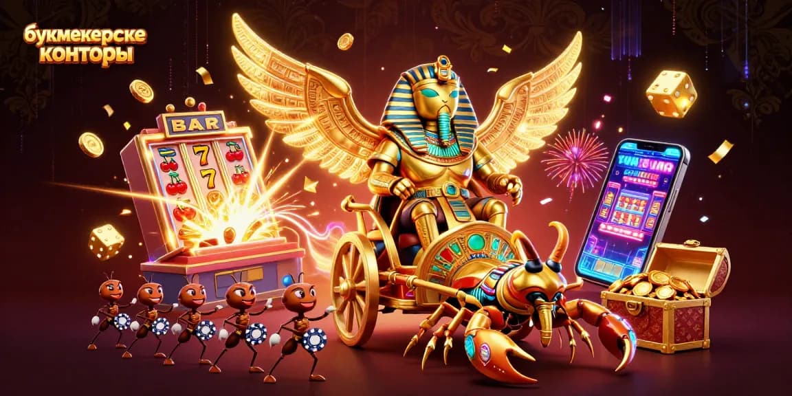 Engage with leading букмекерские конторы in a vibrant 3D casino illustration showcasing thrilling betting action.