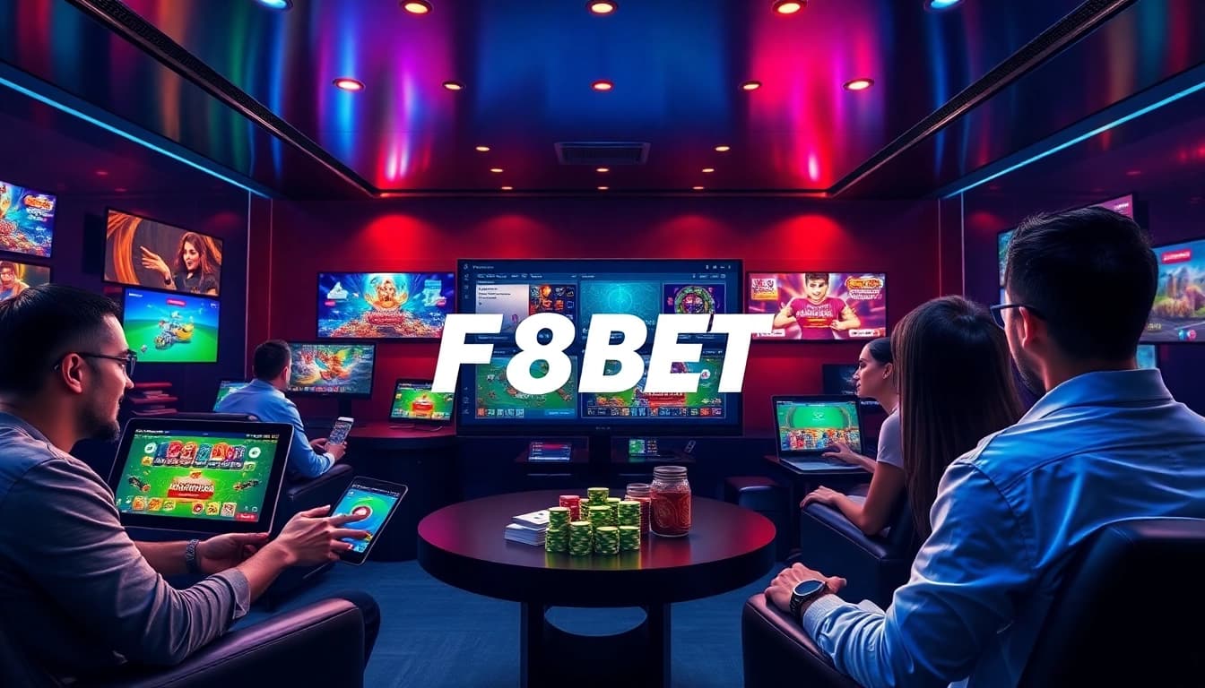 F8beta2 digital gaming environment showcasing diverse players enjoying online betting and casino games.