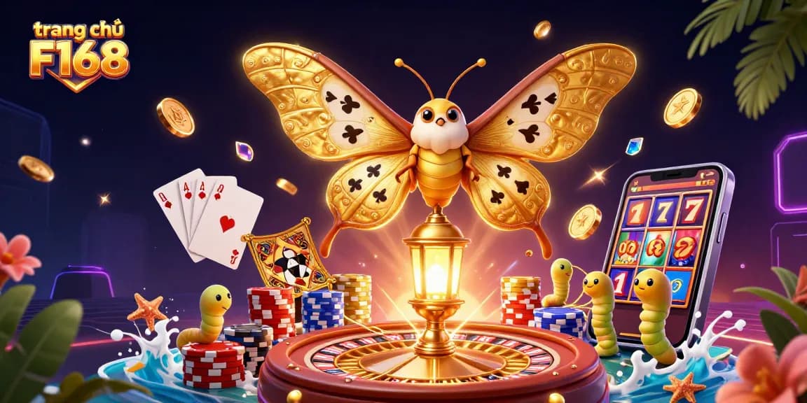 Experience the excitement of gameplay directly at trang chủ F168, featuring vibrant casino imagery and dynamic elements.