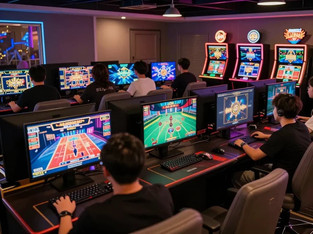 TG88 players enjoying a thrilling online casino experience with various games