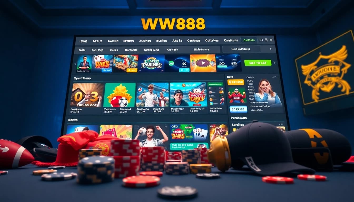 Engaging online betting scene showcasing https://ww88.de.com/ colorful interface with diverse gaming options.