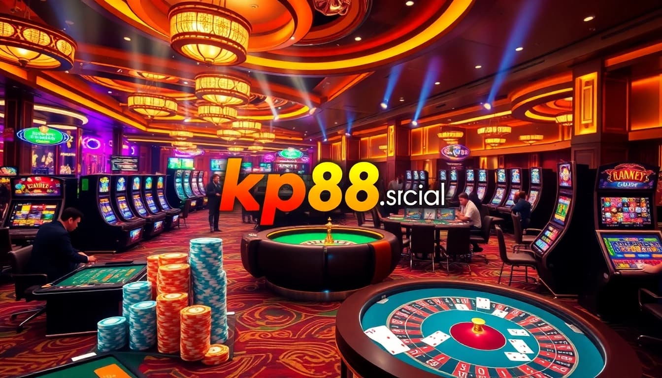 Experience thrilling gaming at kp88.social with vibrant casino tables and exciting action.