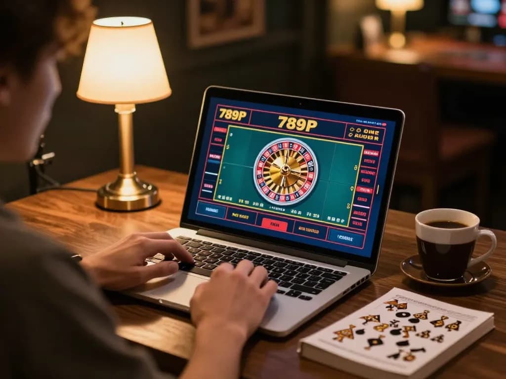 Engaging online casino gameplay at 789P with a player focused on strategy and betting