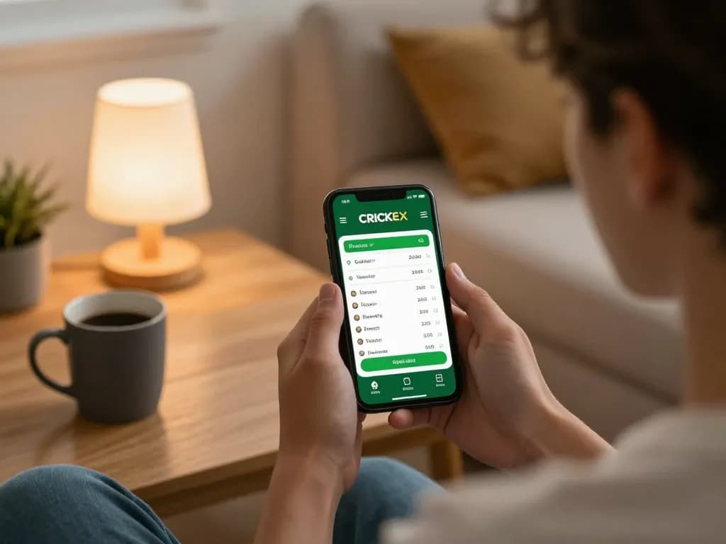 Placing bets on the Crickex platform while enjoying a comfortable home atmosphere