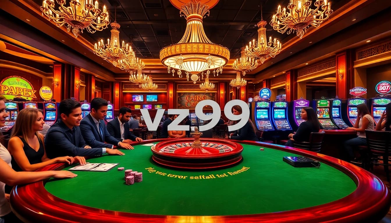 Experience the thrill of the vz99 casino with exciting blackjack and vibrant slot machines.