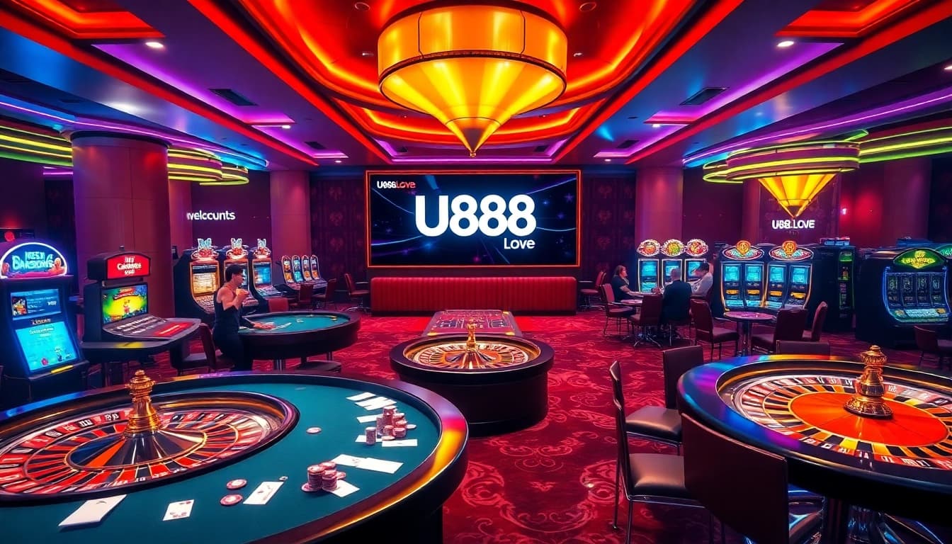 Experience the excitement of U888 Love with vibrant casino games and thrilling wins.