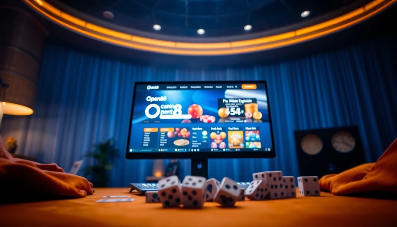 Experience the excitement of OPEN 88 with the modern online casino gaming setup.