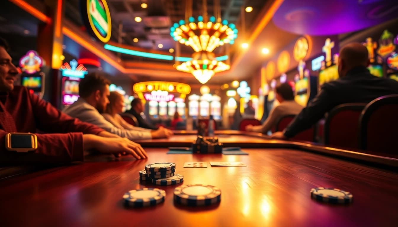 Play thrilling poker at Diwa 777 casino with luxurious surroundings and vibrant atmosphere.