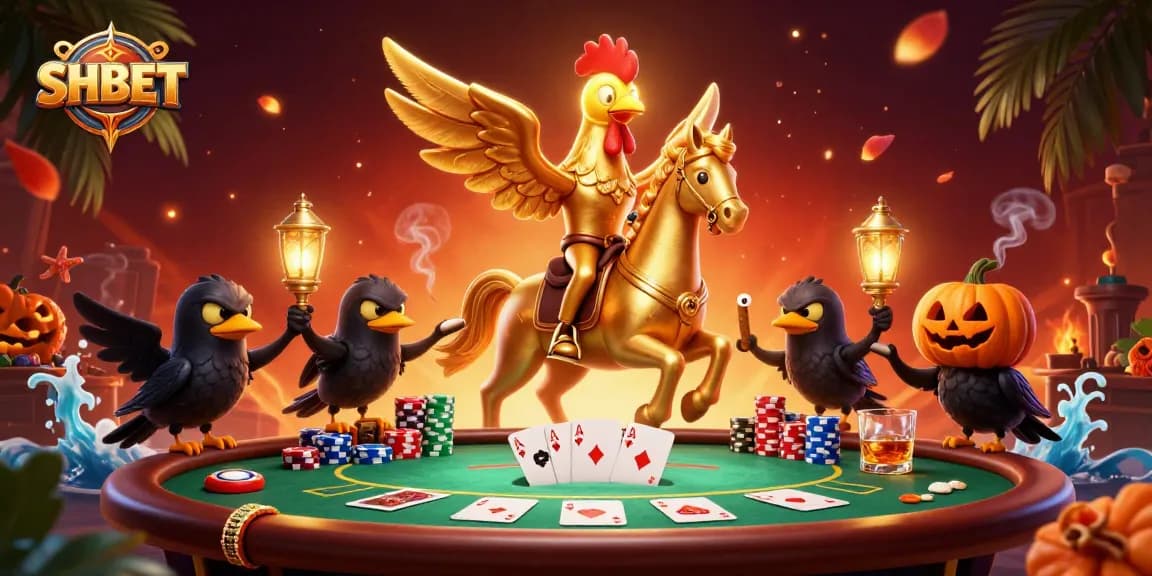 Experience thrilling gameplay at SHBET with this vibrant casino scene featuring unique characters.
