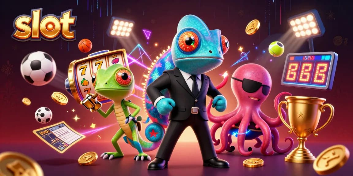 Experience thrilling slot gameplay with vibrant characters and dynamic casino elements