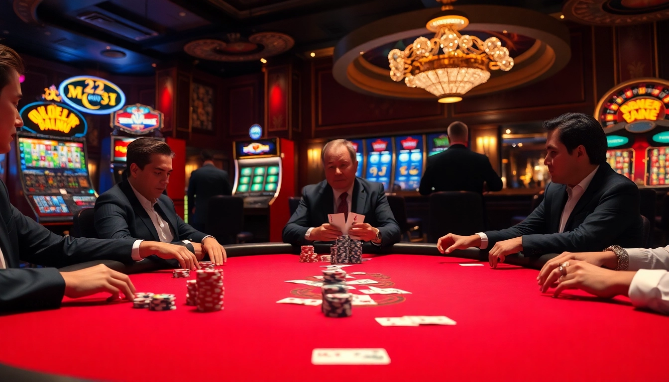 Experience high-stakes poker at https://thabet1.net/, showcasing vibrant casino excitement and strategy.
