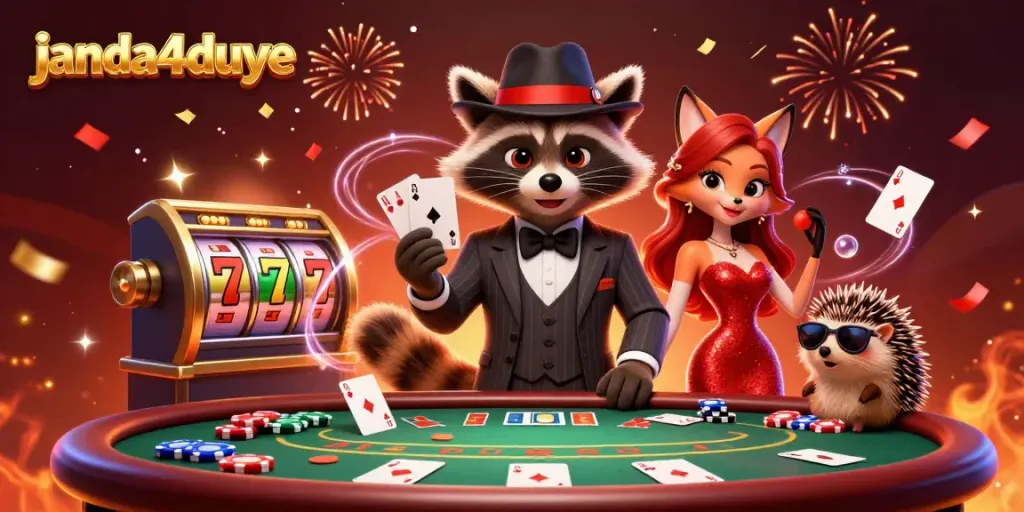 Rasakan keseruan janda4duye di kasino virtual dengan karakter 3D yang penuh gaya dan elemen perjudian.