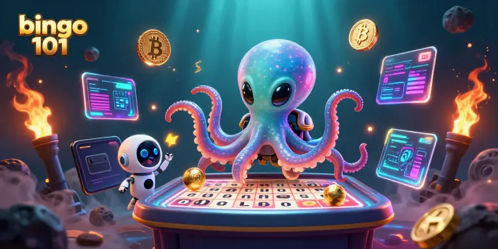 Join the excitement with bingo 101 as you play with colorful bingo balls and thrilling alien companions!