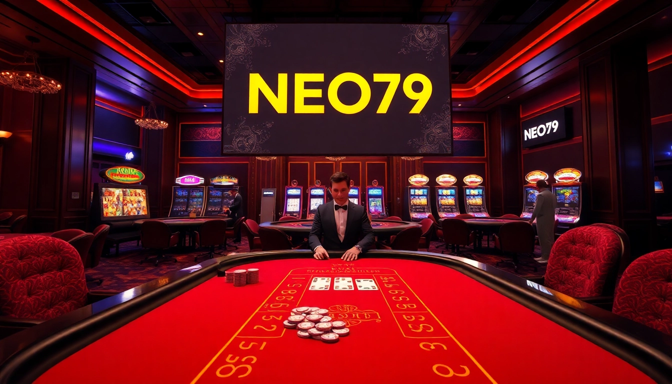 Experience rich gameplay at NEO79 casino with professional dealers and luxurious settings.