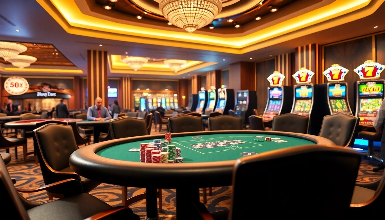 Players engaging in a high-stakes game at 58WIN Com casino, surrounded by vibrant poker chips and excitement.