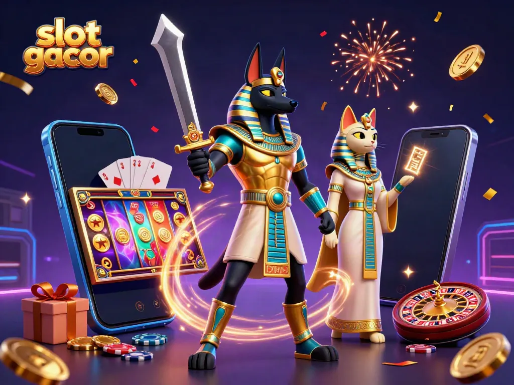 Experience thrilling wins in this slot gacor-themed 3D illustration featuring ancient warriors and dynamic game elements.