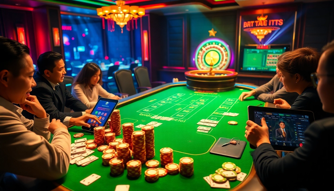 Engage with Truyện ma stories while enjoying intense moments at a vibrant casino poker table.