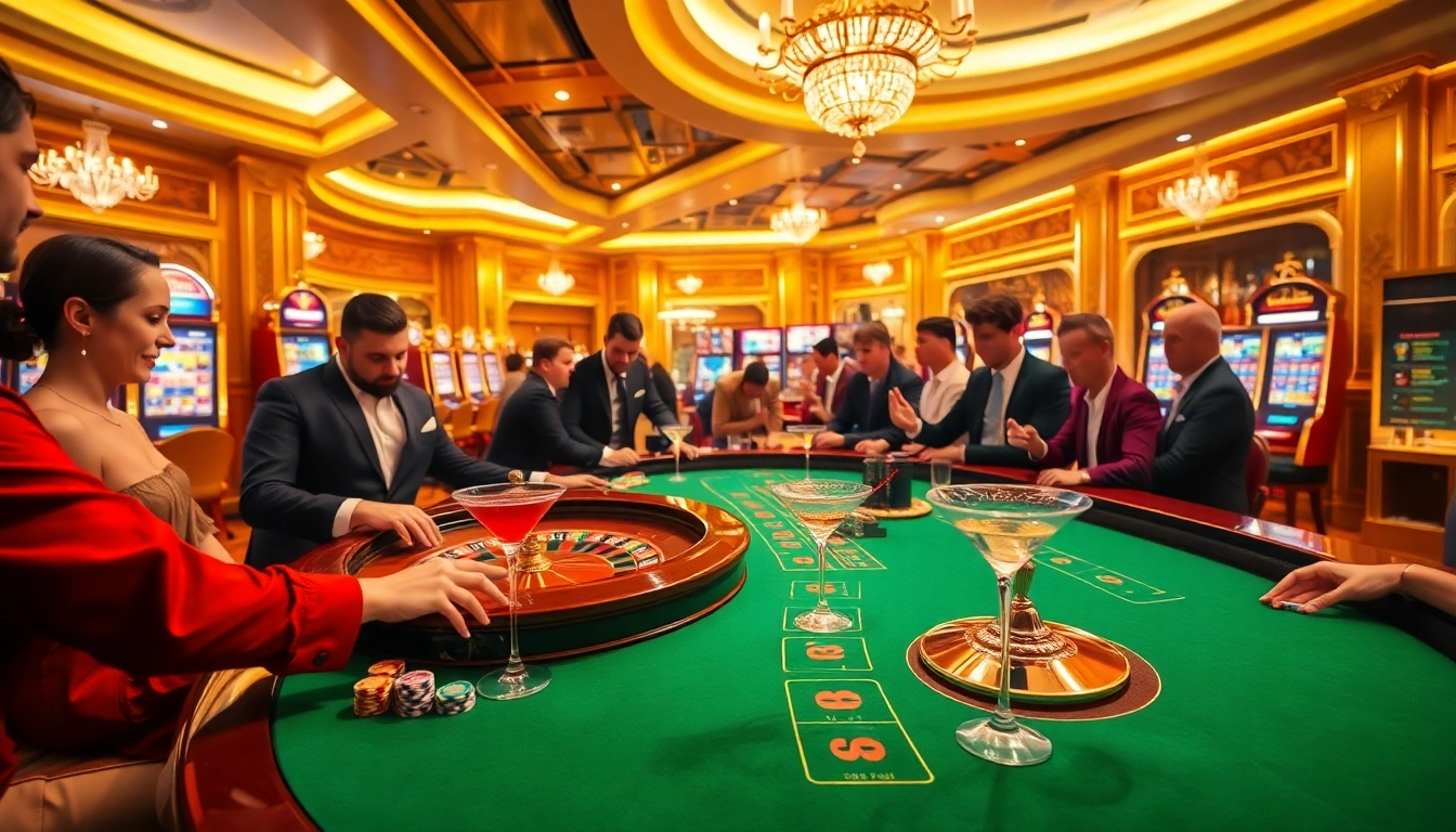 Experience the thrill of placing bets at F8bet's luxurious casino roulette table, showcasing excitement and elegance.