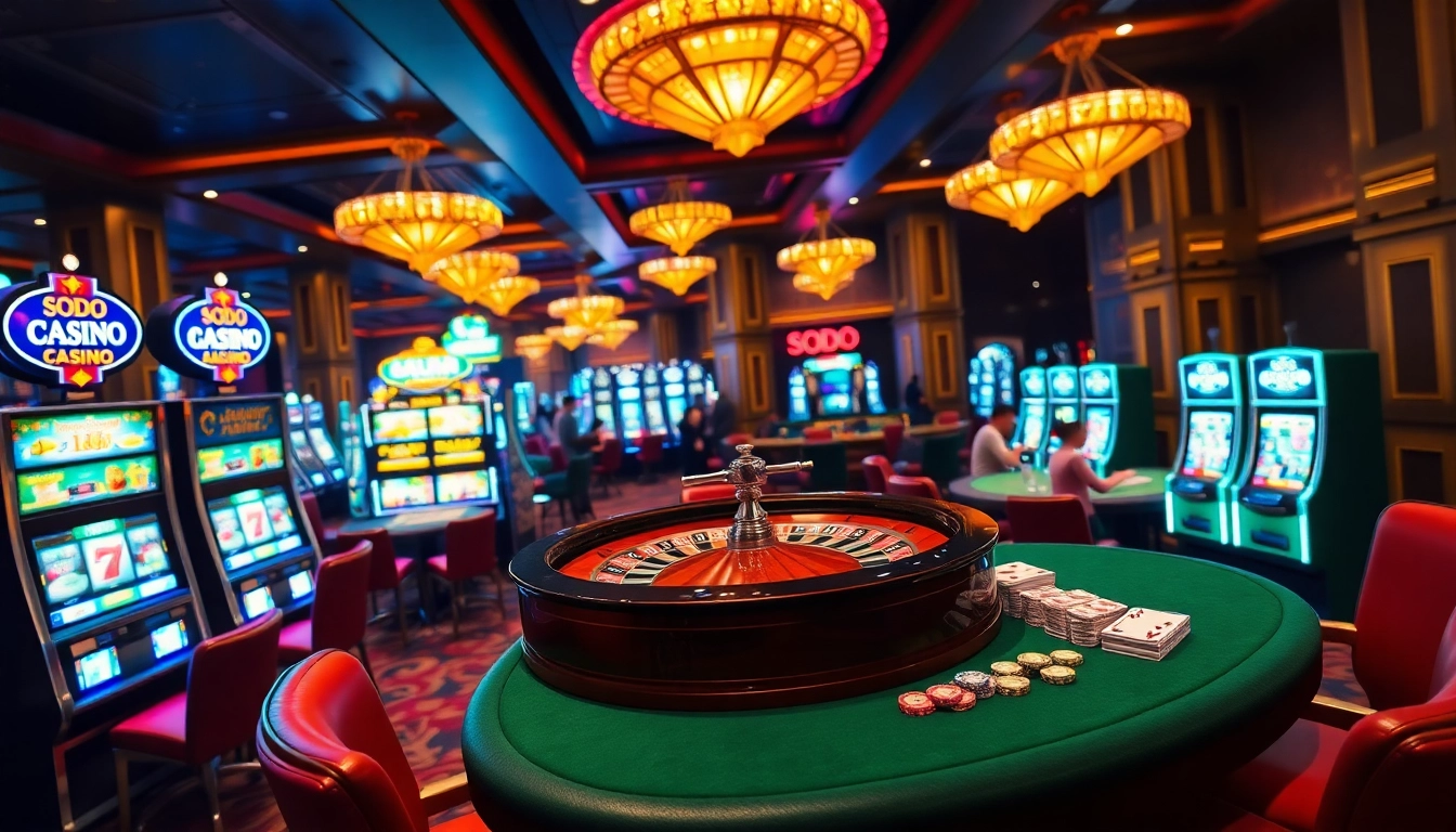 Experience the thrill of gaming at SODO CASINO with vibrant tables and exciting roulette.