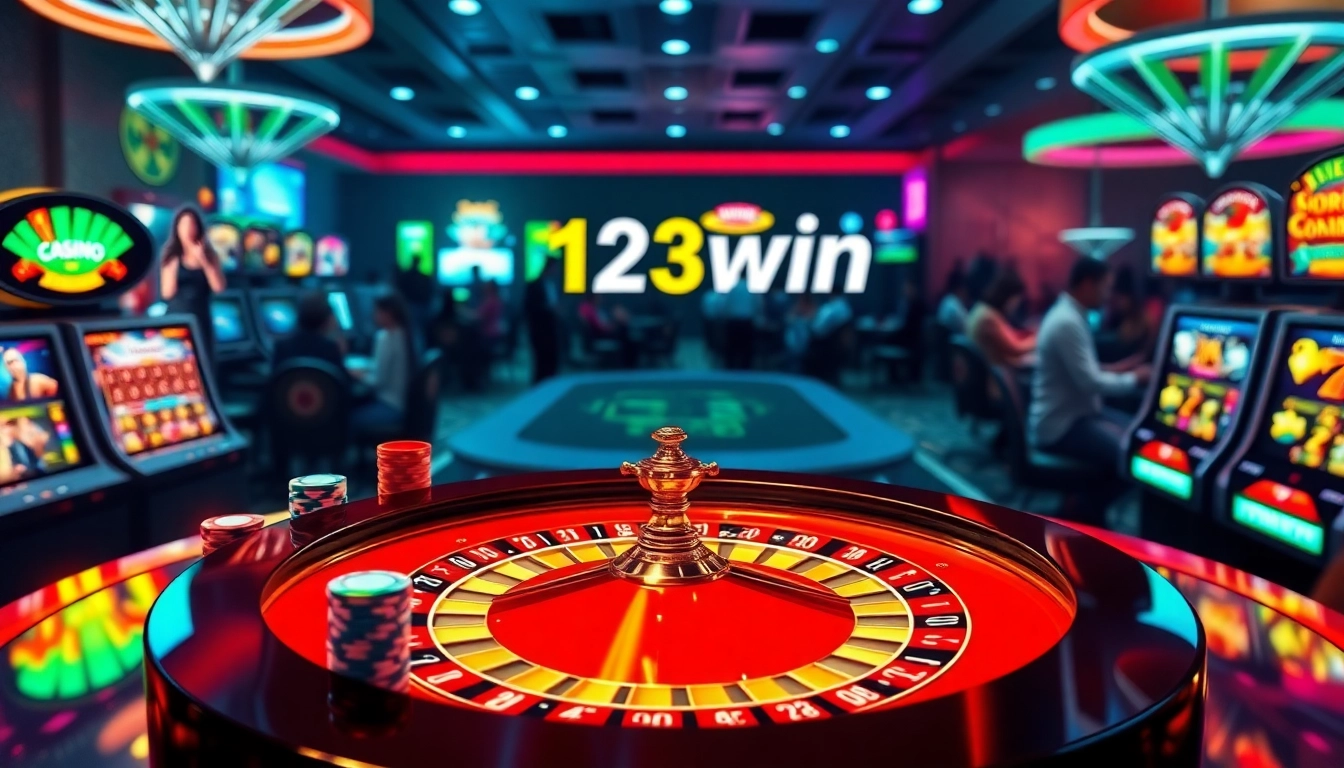 Experience the thrill of winning at 123win with vibrant casino games and roulette.