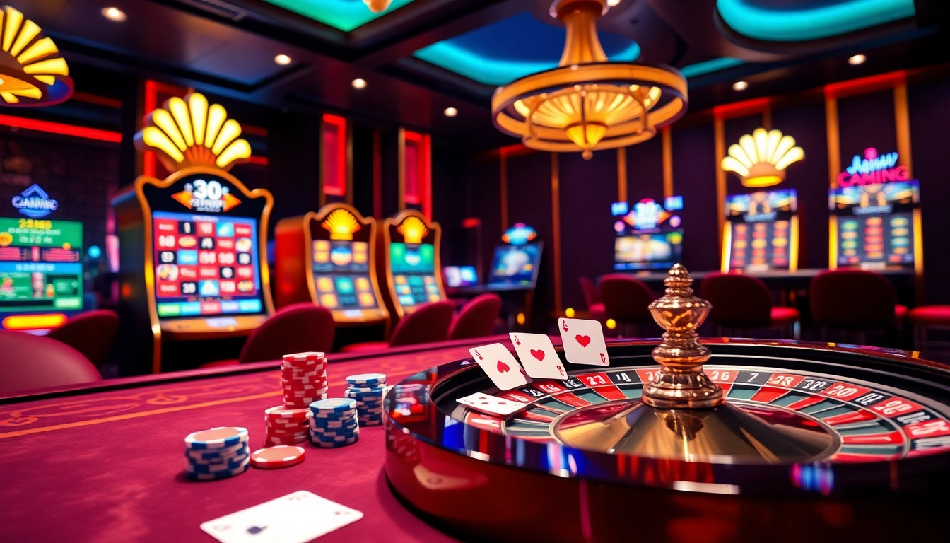 Players engaging with the thrilling offerings at 33WIN trang chủ, featuring roulette and cards.