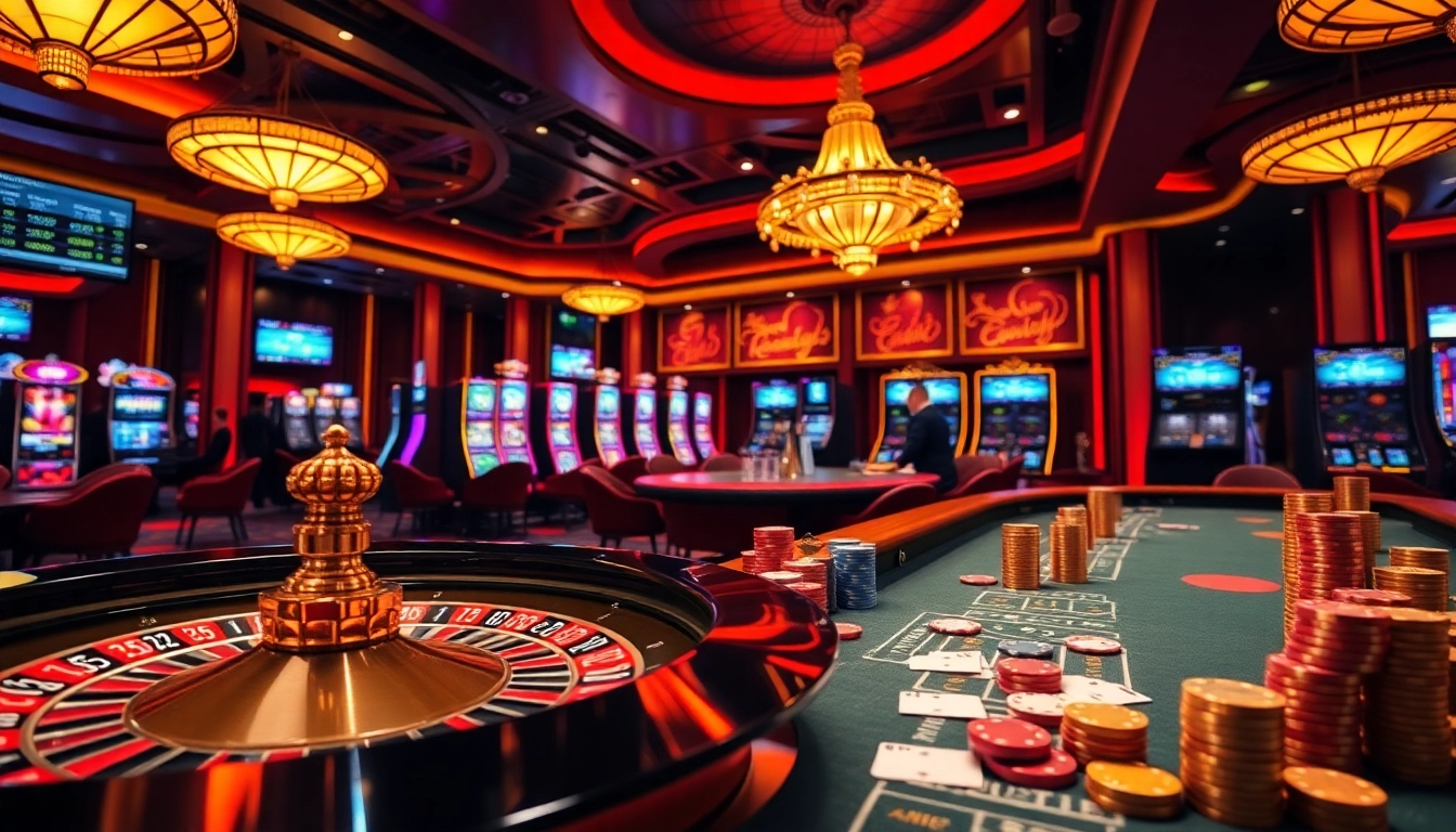 Gambling excitement at 88aa casino with vibrant tables, cards, and chips.