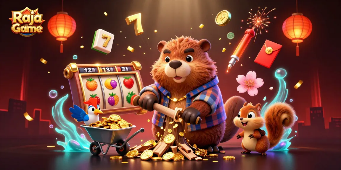 Engage in thrilling gaming with Raja Game, where exciting slot reels and golden coins collide!