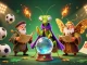 Engage with RED88 through an imaginative scene of fortune telling and sports elements.