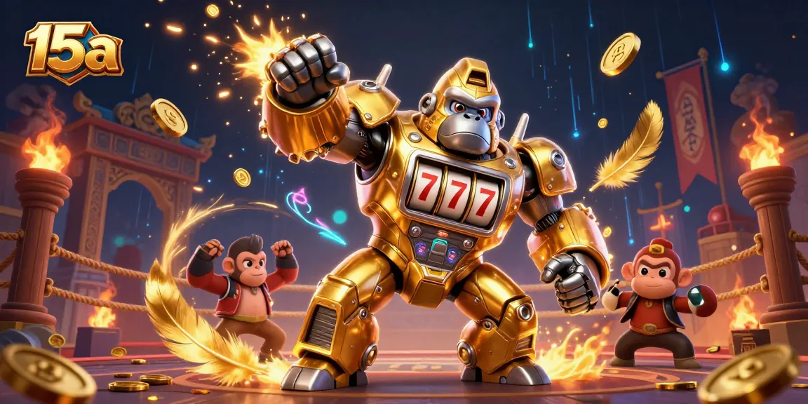 Ganhe no 15a com o poderoso gorila mech e consequências emocionantes em uma arena de cassino